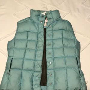 Blue puffer vest